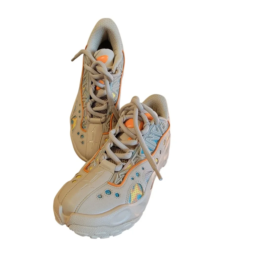 Puma MB.03 LaMelo Ball Toxic Tan Orange Multi Color BB Shoes 312165-01 Sz 12 - Picture 3 of 12
